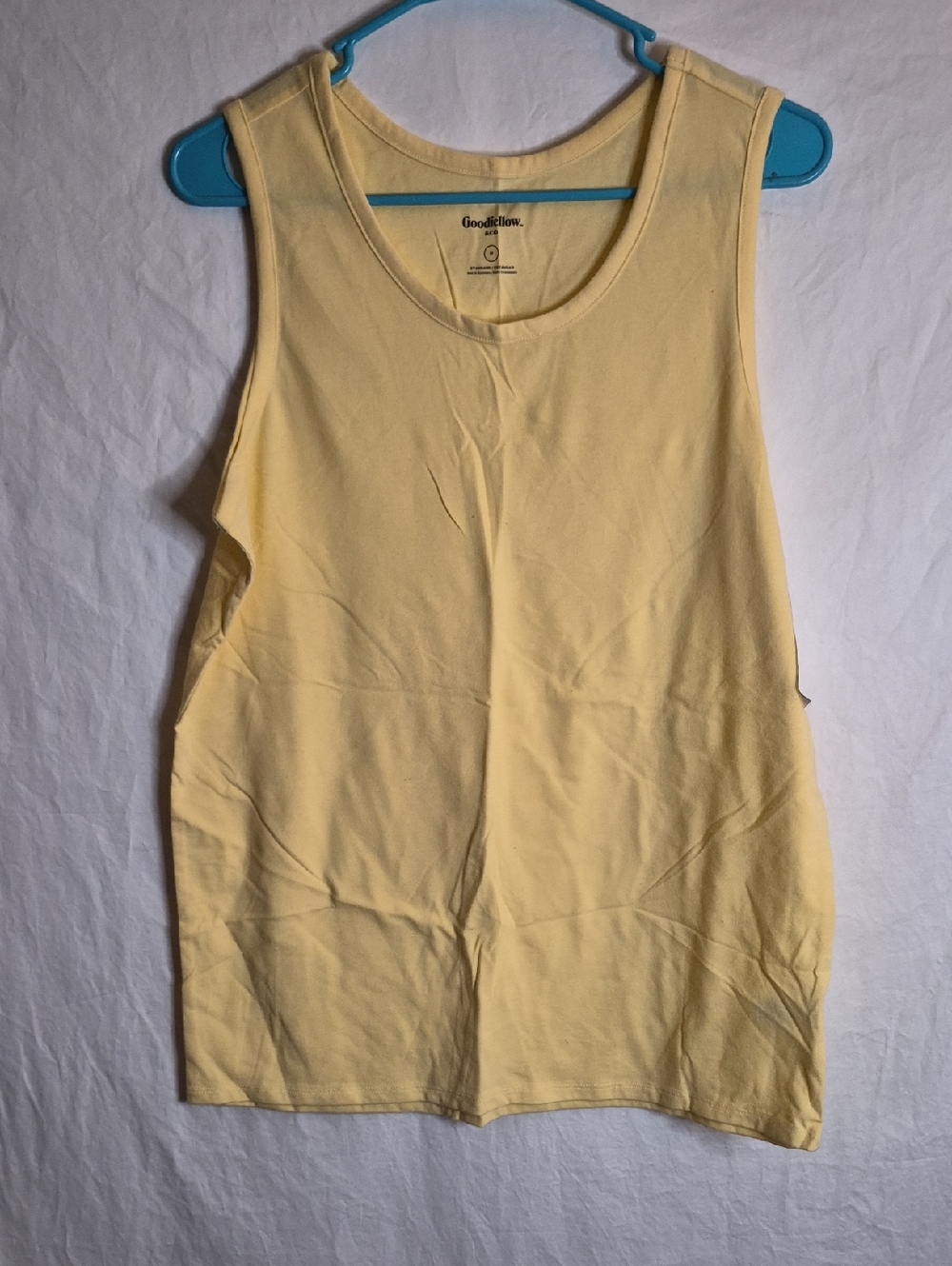 Goodfellow & Co Pale Yellow Muscle Tank